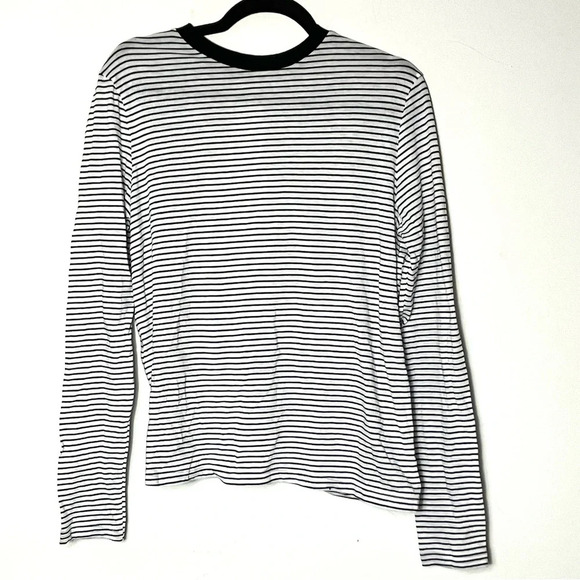 N/Nicholas‎ striped open back long sleeve tee 4 Small - Picture 2 of 7
